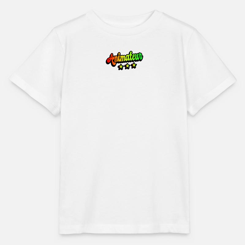 Animateur Regenbogen Design - Stanley/Stella Kinder T-Shirt MINI CREATOR  - Weiß