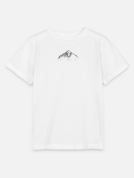 Graue Bergsilhouette - Stanley/Stella Kinder T-Shirt MINI CREATOR - Weiß