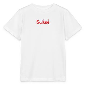 SCHWEIZ. LAND. GENF. SCHWEIZ. HUMOR. LAND - Stanley/Stella Kinder T-Shirt MINI CREATOR  - Weiß - Vorne - Maike (125cm)