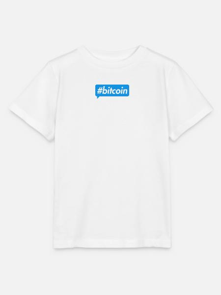 Bitcoin Blockchain Motivationsdesign - Stanley/Stella Kinder T-Shirt MINI CREATOR - Weiß