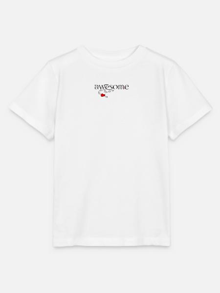 awesome, Herz - Stanley/Stella Kinder T-Shirt MINI CREATOR - Weiß
