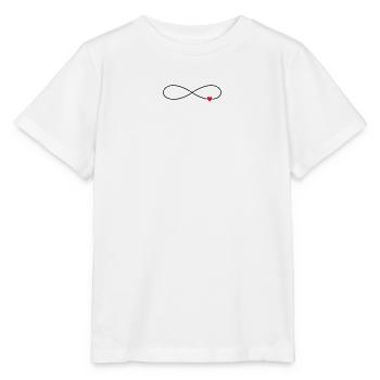 Coeur d'amour infini - T-shirt bio MINI CREATOR Stanley/Stella Enfant - blanc - Devant - Maike (125cm)