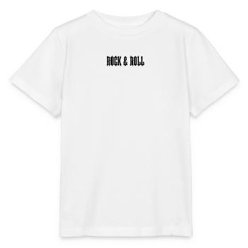 "ROCK & ROLL" Black gothic inspired text design - Stanley/Stella MINI CREATOR Kids’ T-Shirt - white - Front - Maike (125cm)