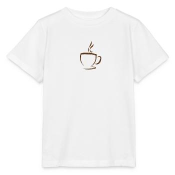 coffee coffee - Stanley/Stella MINI CREATOR Kids’ T-Shirt - white - Front - Maike (125cm)