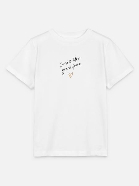 Ich werde großer Bruder sein - Bald großer Bruder - Stanley/Stella Kinder T-Shirt MINI CREATOR  - Weiß