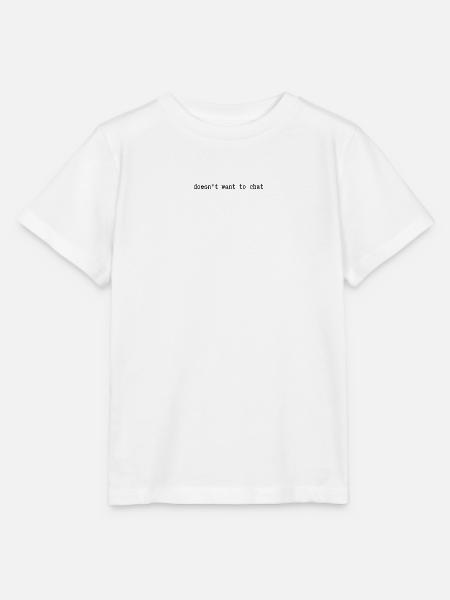 will nicht plaudern - Stanley/Stella Kinder T-Shirt MINI CREATOR - Weiß
