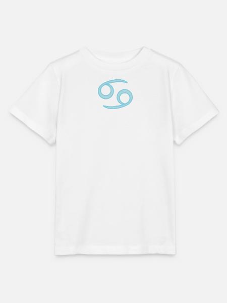 Krebs-Sternzeichen Pastellblau - Stanley/Stella Kinder T-Shirt MINI CREATOR - Weiß