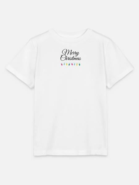 Merry Christmas mit Lichterkette - Stanley/Stella Kinder T-Shirt MINI CREATOR - Weiß