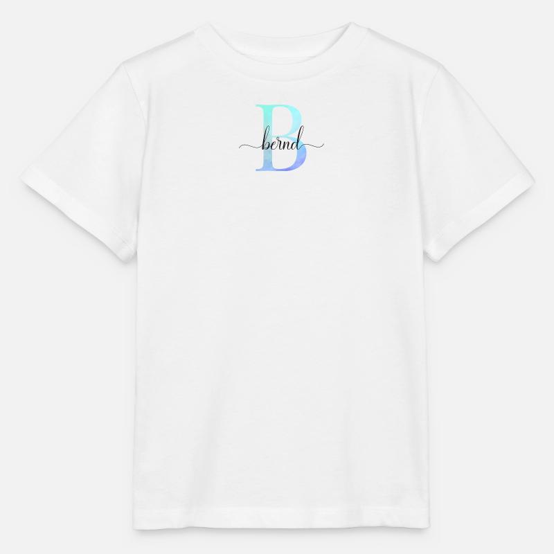 B| Monogramm | Name | Bernd | Watercolor - Stanley/Stella Kinder T-Shirt MINI CREATOR  - Weiß
