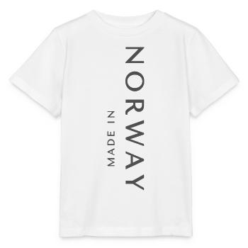 Hergestellt in Norwegen, norwegischer Stolz - Stanley/Stella Kinder T-Shirt MINI CREATOR  - Weiß - Vorne - Maike (125cm)