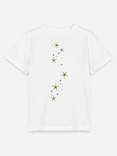 Sternchen Glitzer - Stanley/Stella Kinder T-Shirt MINI CREATOR  - Weiß