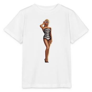 Strand-Babe-Puppe - Stanley/Stella Kinder T-Shirt MINI CREATOR  - Weiß - Vorne - Maike (125cm)