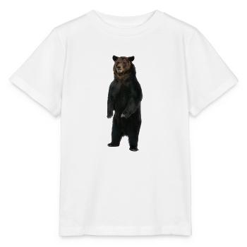 Stehender Bär - Stanley/Stella Kinder T-Shirt MINI CREATOR  - Weiß - Vorne - Maike (125cm)