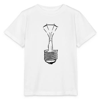 Lampe mit defektem Glaskolben - Stanley/Stella Kinder T-Shirt MINI CREATOR  - Weiß - Vorne - Maike (125cm)