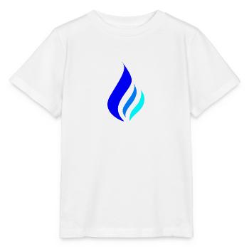Blue Flame - Flamme bleue - T-shirt bio MINI CREATOR Stanley/Stella Enfant - blanc - Devant - Maike (125cm)