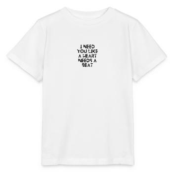 love Beat - Stanley/Stella Kinder T-Shirt MINI CREATOR  - Weiß - Vorne - Maike (125cm)