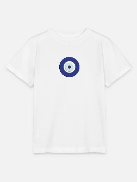 Nazar Boncuk - blue eye protection - Stanley/Stella MINI CREATOR Kids’ T-Shirt - white