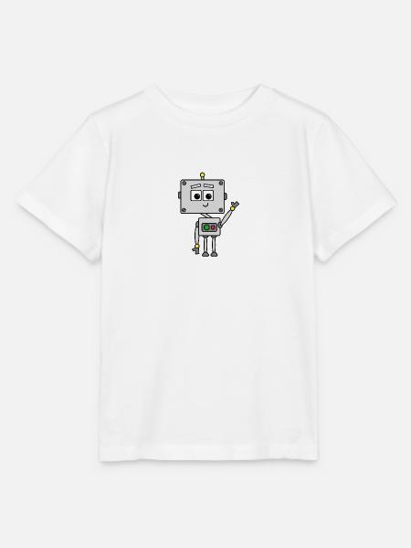 Roboter Johnny - Stanley/Stella Kinder T-Shirt MINI CREATOR - Weiß