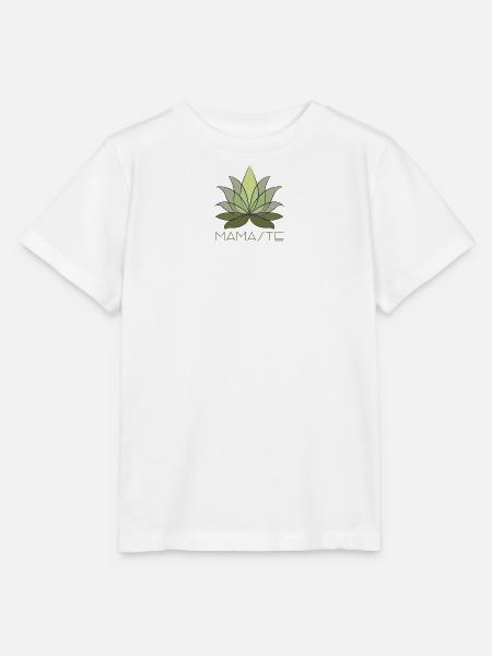 Grünes Blattstern Muster - Stanley/Stella Kinder T-Shirt MINI CREATOR - Weiß