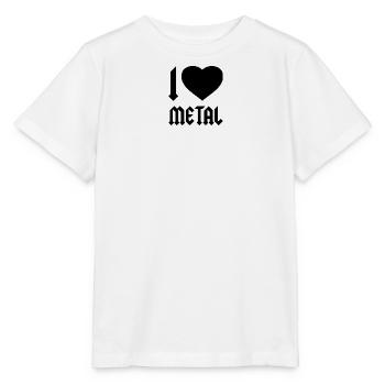 I LOVE METAL - Stanley/Stella Kinder T-Shirt MINI CREATOR  - Weiß - Vorne - Maike (125cm)