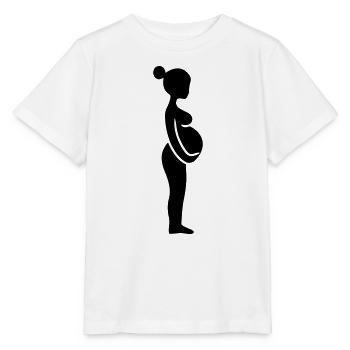 Schwangere Frau - Stanley/Stella Kinder T-Shirt MINI CREATOR  - Weiß - Vorne - Maike (125cm)