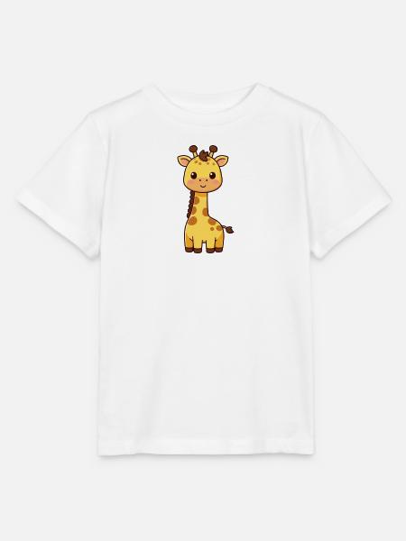 Niedliche Giraffe Kawaii Geschenk Kinder - Stanley/Stella Kinder T-Shirt MINI CREATOR - Weiß