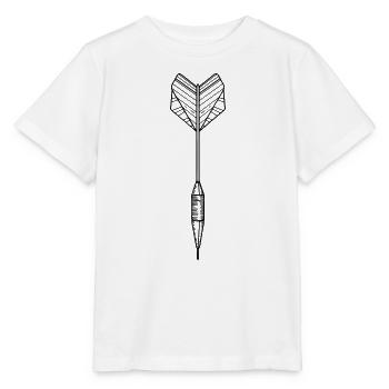 Dartpfeil Zeichnung - Stanley/Stella Kinder T-Shirt MINI CREATOR  - Weiß - Vorne - Maike (125cm)