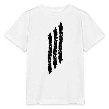 3 dashes strip lines - Stanley/Stella MINI CREATOR Kids’ T-Shirt - white - Front - Maike (125cm)