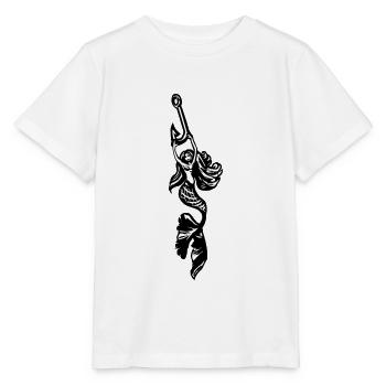 sirène avec hameçon - T-shirt bio MINI CREATOR Stanley/Stella Enfant - blanc - Devant - Maike (125cm)