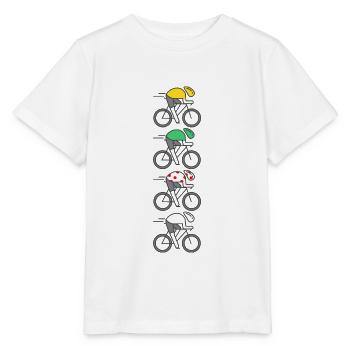 vélo vélos velo velos france maillot champion - T-shirt bio MINI CREATOR Stanley/Stella Enfant - blanc - Devant - Maike (125cm)