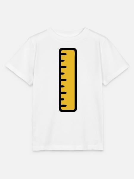 Lineal Mathe Geometrie Schule - Stanley/Stella Kinder T-Shirt MINI CREATOR  - Weiß