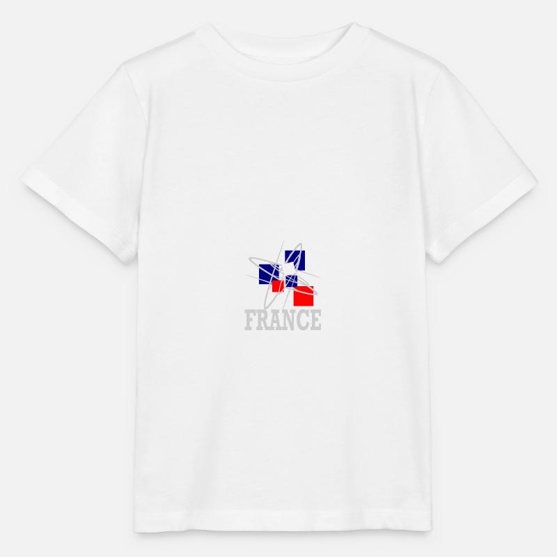 Frankreich, blau weiß rot, design - Stanley/Stella Kinder T-Shirt MINI CREATOR  - Weiß