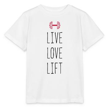 lift love live - Stanley/Stella Kinder T-Shirt MINI CREATOR  - Weiß - Vorne - Maike (125cm)