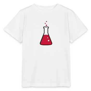 Chemie, Reagenzglas 2farbig - Stanley/Stella Kinder T-Shirt MINI CREATOR  - Weiß - Vorne - Maike (125cm)
