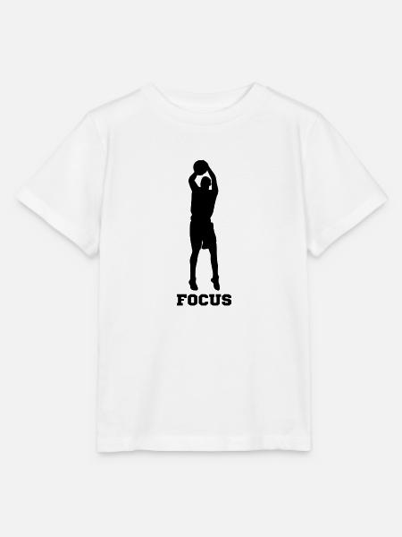 BASKETBALL FOCUS - Stanley/Stella Kinder T-Shirt MINI CREATOR - Weiß