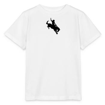 Un cowboy au rodéo - T-shirt bio MINI CREATOR Stanley/Stella Enfant - blanc - Devant - Maike (125cm)
