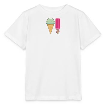 Ich mag Eis - Stanley/Stella Kinder T-Shirt MINI CREATOR  - Weiß - Vorne - Maike (125cm)
