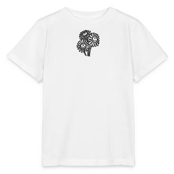 Glückliche Blumen - Stanley/Stella Kinder T-Shirt MINI CREATOR  - Weiß - Vorne - Maike (125cm)