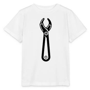 Outil Pince - T-shirt bio MINI CREATOR Stanley/Stella Enfant - blanc - Devant - Maike (125cm)