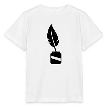 Stylo dans l'encrier - T-shirt bio MINI CREATOR Stanley/Stella Enfant - blanc - Devant - Maike (125cm)