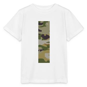 Camouflage letter I - Stanley/Stella MINI CREATOR Kids’ T-Shirt - white - Front - Maike (125cm)