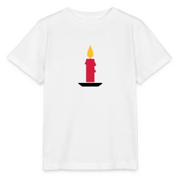 Bougie - T-shirt bio MINI CREATOR Stanley/Stella Enfant - blanc - Devant - Maike (125cm)