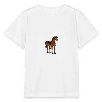 Pferde - Stanley/Stella Kinder T-Shirt MINI CREATOR  - Weiß - Vorne - Maike (125cm)
