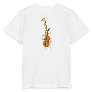Giraffenmusiker mit Cello - Stanley/Stella Kinder T-Shirt MINI CREATOR  - Weiß - Vorne - Maike (125cm)