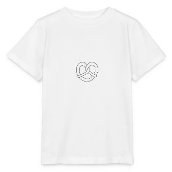 Bretzel. Cœur. bretzel - T-shirt bio MINI CREATOR Stanley/Stella Enfant - blanc - Devant - Maike (125cm)