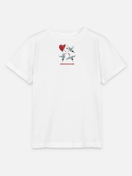 Herzensbrecher Herz Storch Design - Stanley/Stella Kinder T-Shirt MINI CREATOR - Weiß
