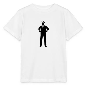 Pilot - Stanley/Stella Kinder T-Shirt MINI CREATOR  - Weiß - Vorne - Maike (125cm)
