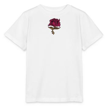Rose (fleur) - T-shirt bio MINI CREATOR Stanley/Stella Enfant - blanc - Devant - Maike (125cm)