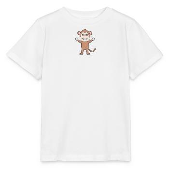 Monkey Monkeys - Stanley/Stella MINI CREATOR Kids’ T-Shirt - white - Front - Maike (125cm)