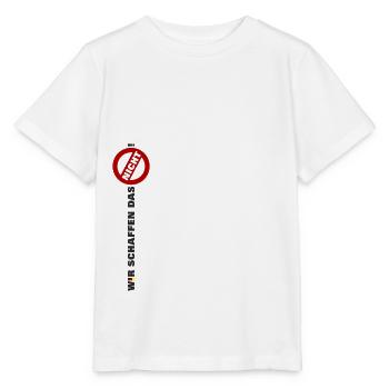 Wir schaffen das nicht lang Arm Flagge Deutschland - Stanley/Stella Kinder T-Shirt MINI CREATOR  - Weiß - Vorne - Maike (125cm)